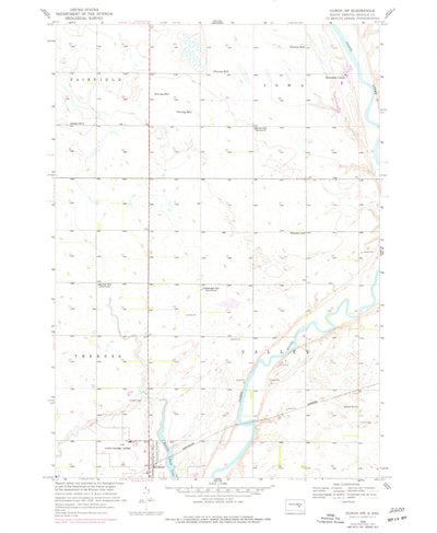 United States Geological Survey Huron NW, SD (1958, 24000-Scale) digital map