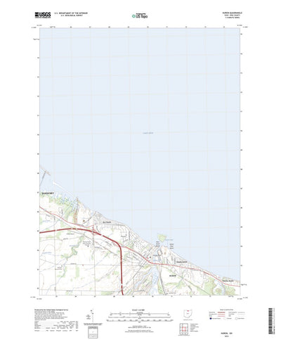 United States Geological Survey Huron, OH (2023, 24000-Scale) digital map