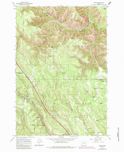 United States Geological Survey Huron, OR (1964, 24000-Scale) digital map