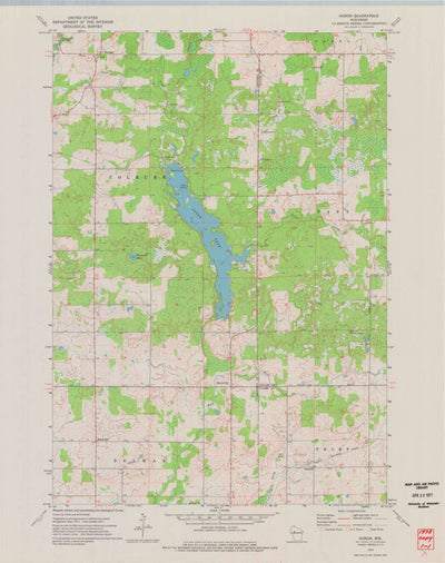 United States Geological Survey Huron, WI (1973, 24000-Scale) digital map