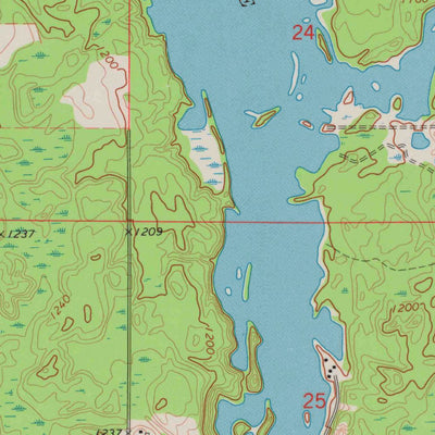 United States Geological Survey Huron, WI (1973, 24000-Scale) digital map