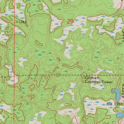 United States Geological Survey Huron, WI (1973, 24000-Scale) digital map