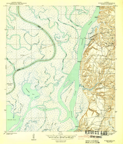 United States Geological Survey Hurricane, AL (1943, 31680-Scale) digital map