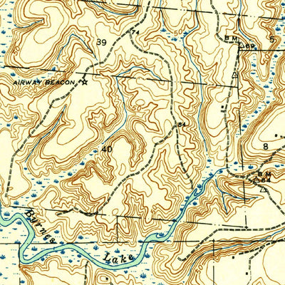 United States Geological Survey Hurricane, AL (1943, 31680-Scale) digital map