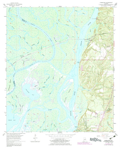 United States Geological Survey Hurricane, AL (1953, 24000-Scale) digital map