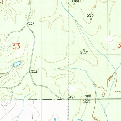 United States Geological Survey Hurricane Branch, LA (1986, 24000-Scale) digital map