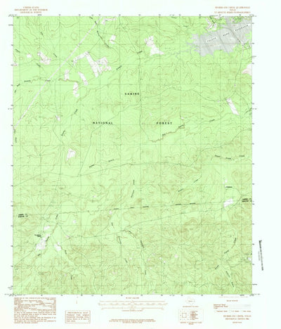 United States Geological Survey Hurricane Creek, TX (1984, 24000-Scale) digital map