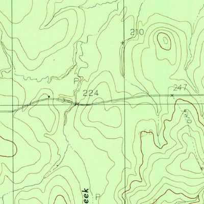 United States Geological Survey Hurricane Creek, TX (1984, 24000-Scale) digital map