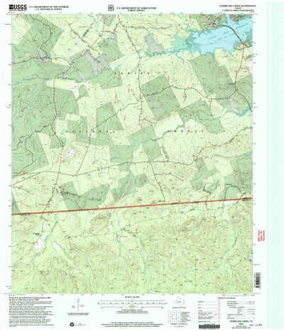 United States Geological Survey Hurricane Creek, TX (2003, 24000-Scale) digital map