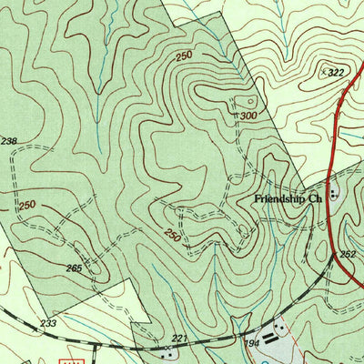 United States Geological Survey Hurricane Creek, TX (2003, 24000-Scale) digital map