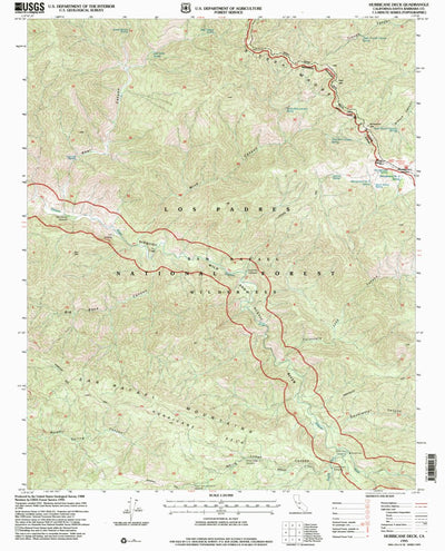 United States Geological Survey Hurricane Deck, CA (1995, 24000-Scale) digital map
