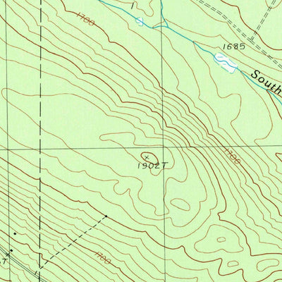 United States Geological Survey Hurricane Hill, ME (1989, 24000-Scale) digital map