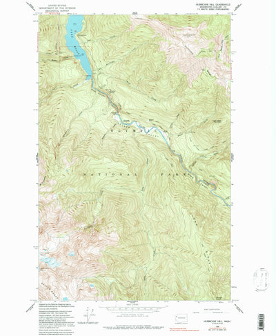 United States Geological Survey Hurricane Hill, WA (1950, 24000-Scale) digital map