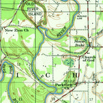 United States Geological Survey Hurricane, LA (1958, 62500-Scale) digital map