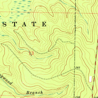 United States Geological Survey Hurricane Lake, FL-AL (1973, 24000-Scale) digital map