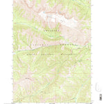 United States Geological Survey Hurricane Mesa, WY (1991, 24000-Scale) digital map