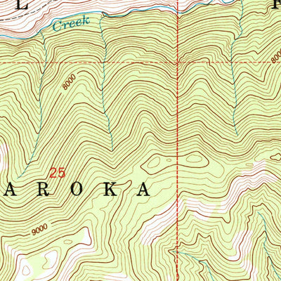United States Geological Survey Hurricane Mesa, WY (1991, 24000-Scale) digital map