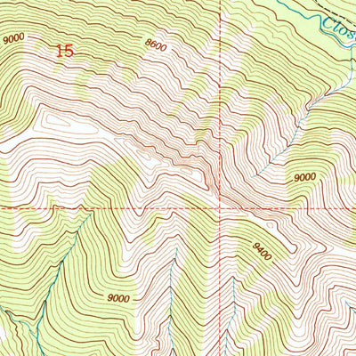 United States Geological Survey Hurricane Mesa, WY (1991, 24000-Scale) digital map