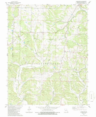 United States Geological Survey Hurricane, MO (1980, 24000-Scale) digital map