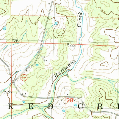 United States Geological Survey Hurricane, MO (1980, 24000-Scale) digital map