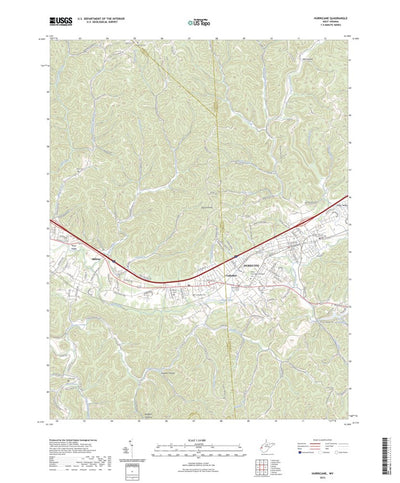 United States Geological Survey Hurricane, WV (2023, 24000-Scale) digital map
