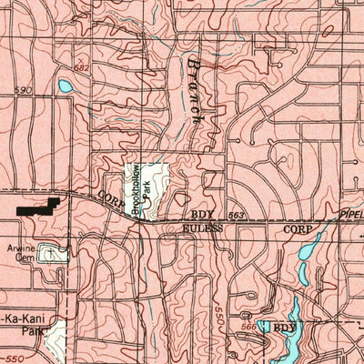 United States Geological Survey Hurst, TX (1995, 24000-Scale) digital map