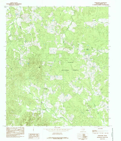 United States Geological Survey Hurstown, TX (1984, 24000-Scale) digital map