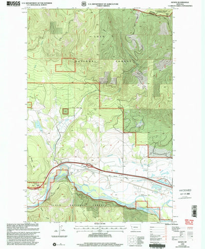 United States Geological Survey Huson, MT (1999, 24000-Scale) digital map