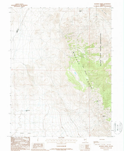 United States Geological Survey Hussman Spring, NV (1988, 24000-Scale) digital map