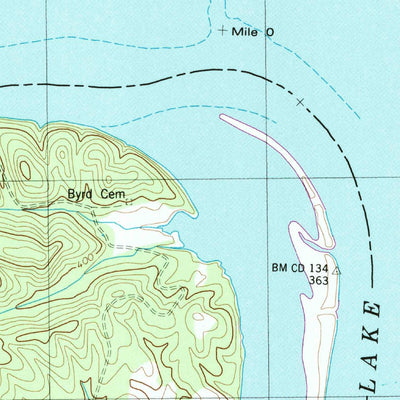 United States Geological Survey Hustburg, TN (1949, 24000-Scale) digital map