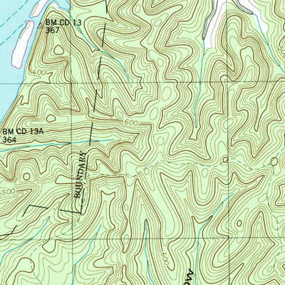 United States Geological Survey Hustburg, TN (1949, 24000-Scale) digital map