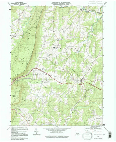United States Geological Survey Hustontown, PA (1994, 24000-Scale) digital map