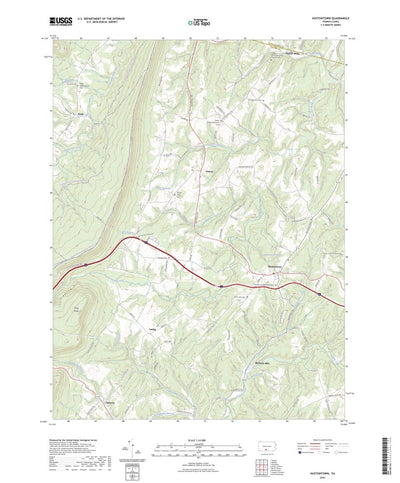 United States Geological Survey Hustontown, PA (2023, 24000-Scale) digital map
