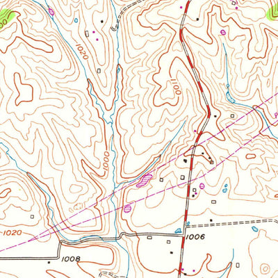 United States Geological Survey Hustonville, KY (1952, 24000-Scale) digital map