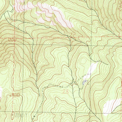 United States Geological Survey Husum, WA (1983, 24000-Scale) digital map