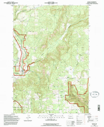 United States Geological Survey Husum, WA (1994, 24000-Scale) digital map