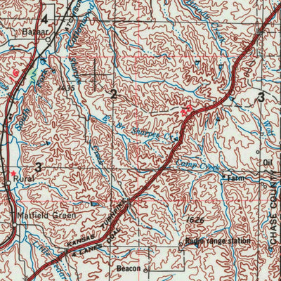 United States Geological Survey Hutchinson, KS (1955, 250000-Scale) digital map