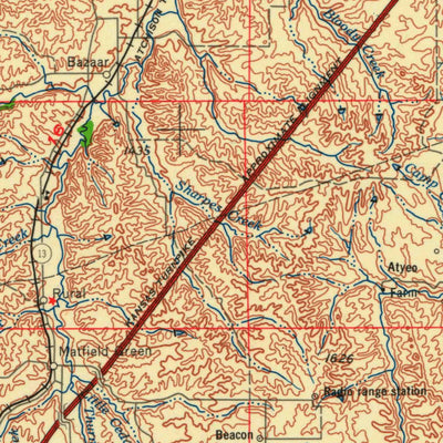 United States Geological Survey Hutchinson, KS (1959, 250000-Scale) digital map