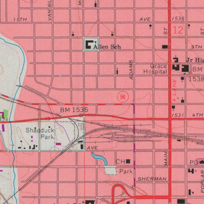 United States Geological Survey Hutchinson, KS (1960, 24000-Scale) digital map