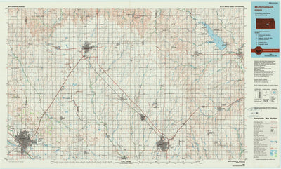 United States Geological Survey Hutchinson, KS (1985, 100000-Scale) digital map