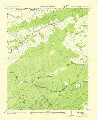 United States Geological Survey Hutchinson Rock, VA (1935, 24000-Scale) digital map