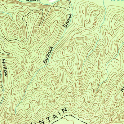 United States Geological Survey Hutchinson Rock, VA (1958, 24000-Scale) digital map