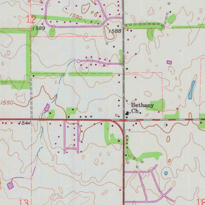 United States Geological Survey Hutchinson SE, KS (1961, 24000-Scale) digital map