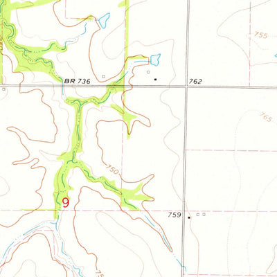United States Geological Survey Hutchison, MO (1973, 24000-Scale) digital map