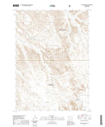 United States Geological Survey Hutmacher Table, SD (2021, 24000-Scale) digital map