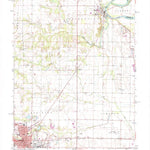 United States Geological Survey Hutsonville, IL-IN (1966, 24000-Scale) digital map