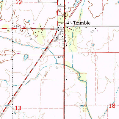 United States Geological Survey Hutsonville, IL-IN (1966, 24000-Scale) digital map