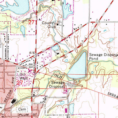 United States Geological Survey Hutsonville, IL-IN (1966, 24000-Scale) digital map