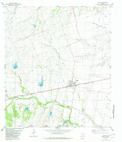 United States Geological Survey Hutto, TX (1982, 24000-Scale) digital map