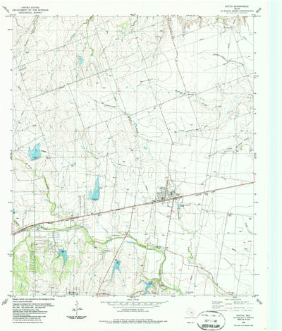 United States Geological Survey Hutto, TX (1987, 24000-Scale) digital map
